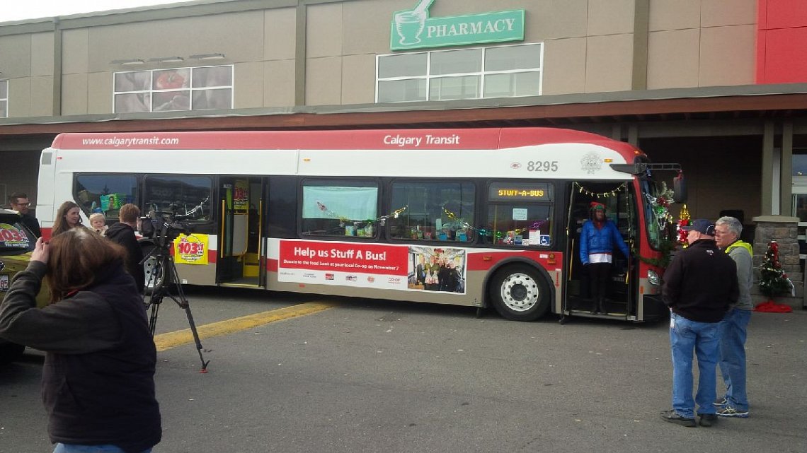 CIBL participates in Stuff-a-Bus food drive