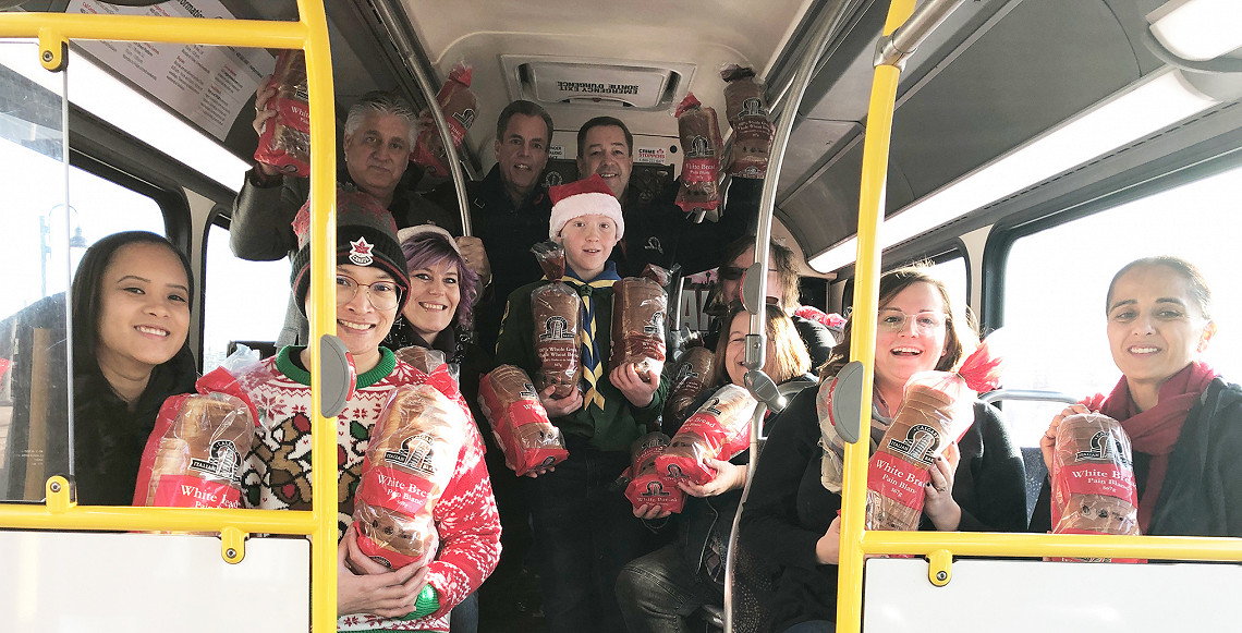 Calgary Italian Bakery supports Calgary Stuff a Bus